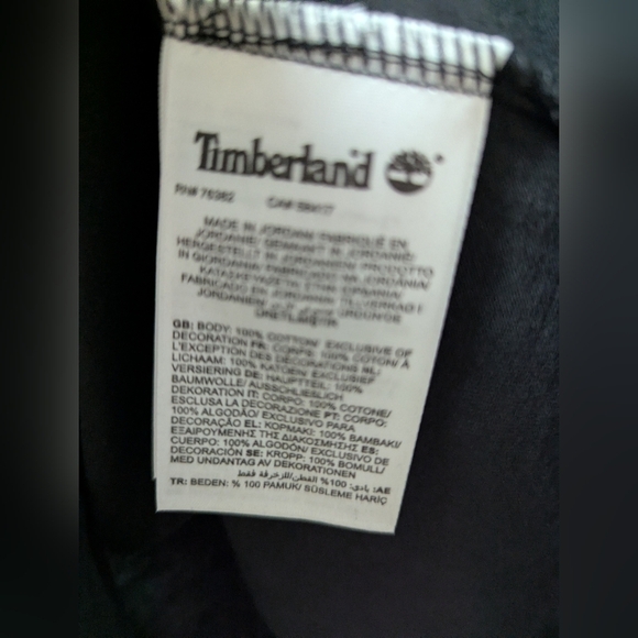 Timberland Since '73 Short Sleeve Black T-Shirt - Unisex NWT Mens M Women's L/XL - Picture 15 of 16